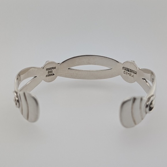 Vintage Sterling Silver Taxco Cuff - Picture 5 of 10